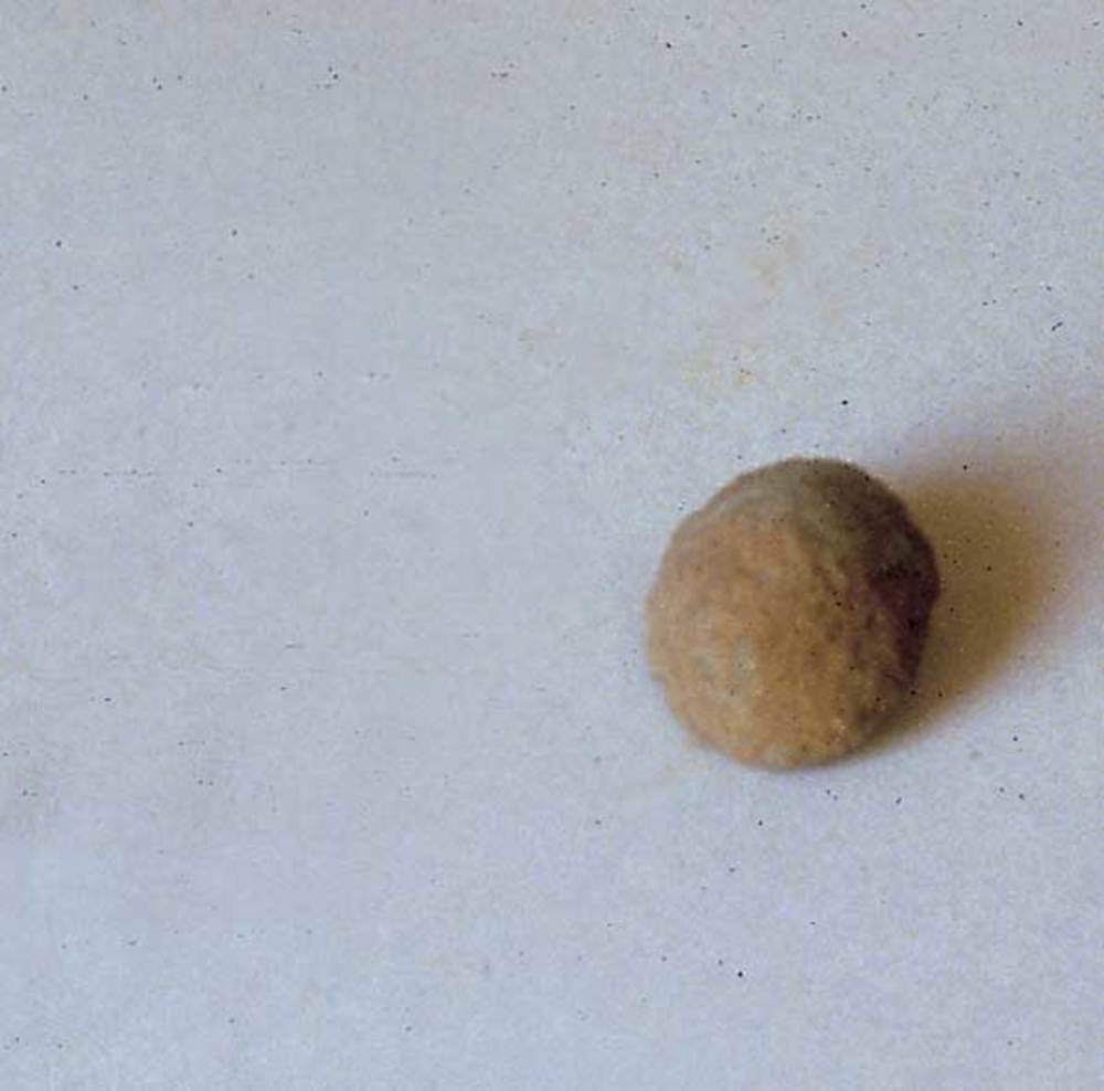Prehistòria. Petit objecte metàl·lic, possible evidència de metal·lúrgia local durant l´eneolític, trobat al nivell 3 del puig de ses Torretes. Foto: cortesia del Museu Arqueològic d´Eivissa i Formentera.