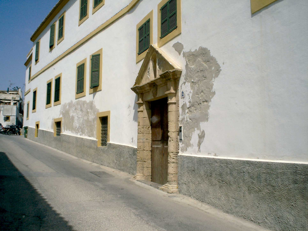 Seminari d´Eivissa: la façana principal al carrer de JoanRoman. Foto: Felip Cirer Costa.