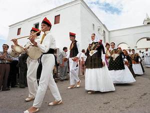 El Grup de Ball Pagès de Balansat és el nucli de l´Associació Cultural Sant Miquel de Balansat. Foto: Moisés Copa / <em>Diario de Ibiza</em>.