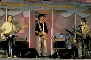 El grup Cas Vicari Blues Band en una actuació. Foto: cortesia de Miquel Prats.