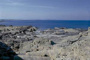La pedrera d´en Coix, d´on extreia marès a l´illa de Formentera. Foto: Enric Ribes i Marí.