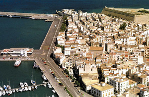 Ciutat d´Eivissa. El port d´Eivissa en una imatge de final del s. XX. Foto: Vicent Marí.