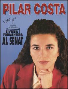 Cartell de 1996 de l´agrupació d´electors Eivissa i Formentera al Senat.