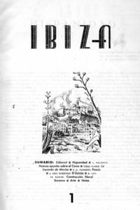 Exemplar núm. 1 (1944) de la primera època de la revista <em>Eivissa</em>.