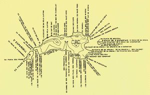 Mapa toponímic de s´Espartar, elaborat per Cosme Aguiló.