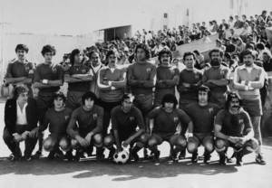 Formentera. Esports. La SE Formentera de la temporada 1979-80, quan militava en la tercera divisió balear. Foto: col·lecció Pep "Campanitx".