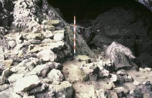 El naturalista Frank Jackson, a principi dels anys seixanta del s. XX, va realitzar les primeres exploracions de la cova des Fum. Foto: Museu Arqueològic d´Eivissa i Formentera.