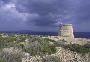 La torre des Garroveret, al cap de Barbaria. Foto: David García Jiménez.