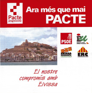 Cartell del Pacte Progressista corresponent a les eleccions autonòmiques i locals de maig de 2003.
