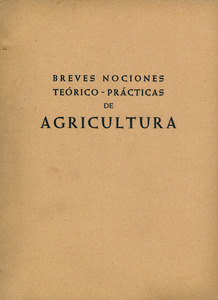 Portada de les lliçons d´agricultura que va escriure Bartomeu Ribas Ferrer.