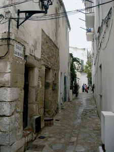 El carrer de Sant Benet, a la zona del portal Nou. Foto: Felip Cirer Costa.