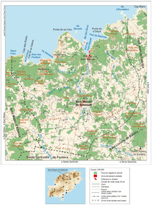 Mapa general del poble de Sant Miquel de Balansat. Elaboració: José F. Soriano Segura / Antoni Ferrer Torres.