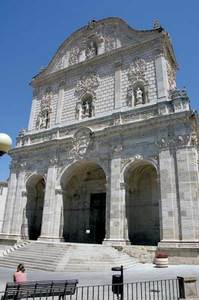 Portada de la catedral de Sàsser, d´on era arquebisbe el visitador Giuseppe Sicardo.
