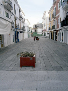 Foto de l´antic carrer de Tamarit, actualment carrer del Bisbe Torres, del barri del Poble Nou de la Marina d´Eivissa. Foto: EEiF.