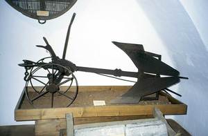 Una arada amb rodes. Cortesia del Museu Etnològic de Santa Eulària.