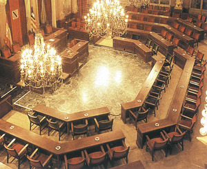 Autonomia. Sala de sessions del Parlament de les Illes Balears.