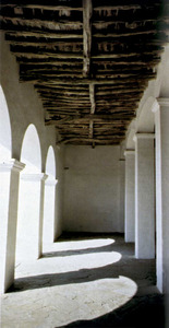 Coberta dels porxos de missa de l´església de Sant Mateu d´Albarca.