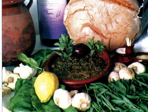Cuinat i alguns dels seus ingredientes. Foto: cortesia del <em>Diario de Ibiza</em>.