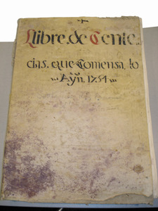 Racional. Portada del llibre de sentències dels anys 1754-78. Arxiu Històric Municipal d´Eivissa.